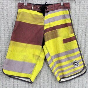 FUNK Board Shorts Mens Size 33 Multicolor Colorblock Summer Surfing Beach